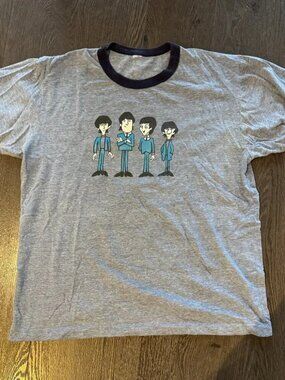 VINTAGE BEATLES RINGER TSHIRT SIZE XS